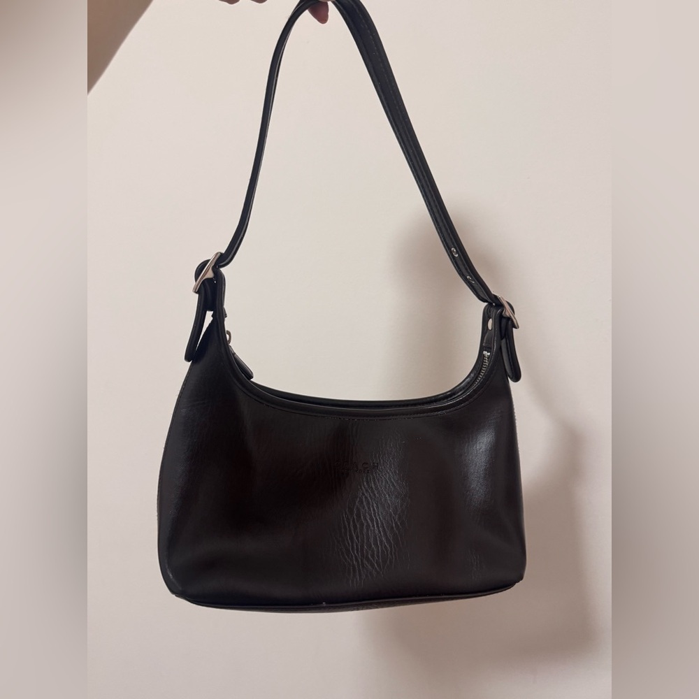 Coach vintage leather dark brown Leather Shoulder Bag